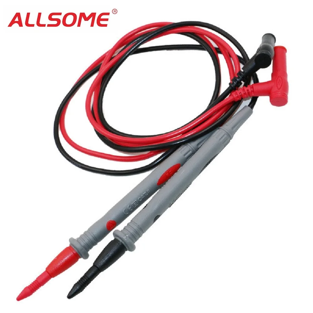 

ALLSOME 20A Universal Probe Test Leads Pin for Digital Multimeter Needle Tip Meter Multi Meter Tester Lead Probe Wire Pen HT982