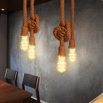 

Vintage Style Ceiling Light 1/2/3 Meters AC220V E27 Bulb Holder Chandelier Ceiling Country Style Restaurant Bar Cafe Lighting