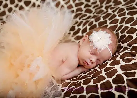 2 шт./компл. Юбка-пачка для маленьких девочек+ повязка на голову для малышей пузырь бального танца, Юбка для балета для новорожденных фон для фотографирования новорожденных с изображением костюм-реквизит - Цвет: 6