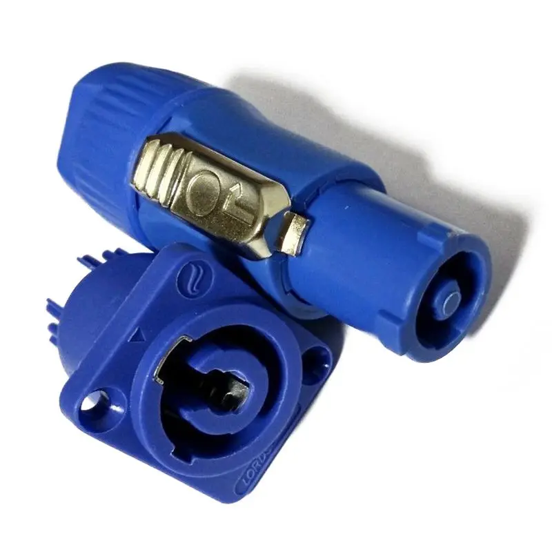 

1 set PowerCON Type A NAC3FCA+NAC3MPA-1 Chassis Plug Panel Connector