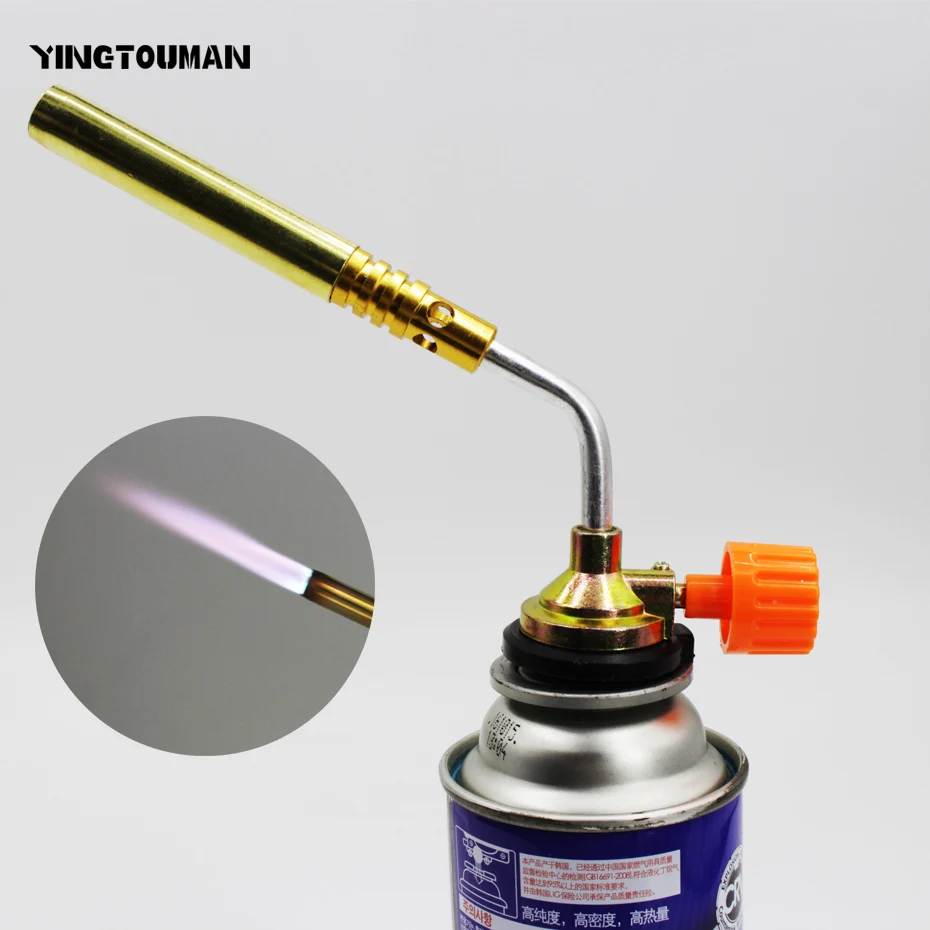 YINGTOUMAN Gas Torch Gas Burner Flame Gun Propan Blower Welding Outdoor Brazing Lighter for