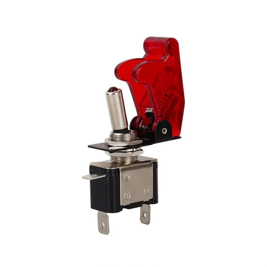 

Car Styling1PCS Red Color 12V 20A Car Auto Cover LED Light SPST Toggle Rocker Switch Control On/Off Durable 2016 New New
