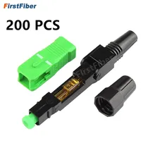 200pcs SC APC  Fast adapter SC Connector adapter 200 Pieces FTTH Flat  Fast Quick Tool support 0.9mm 2.0mm 3.0mm Indoor Field