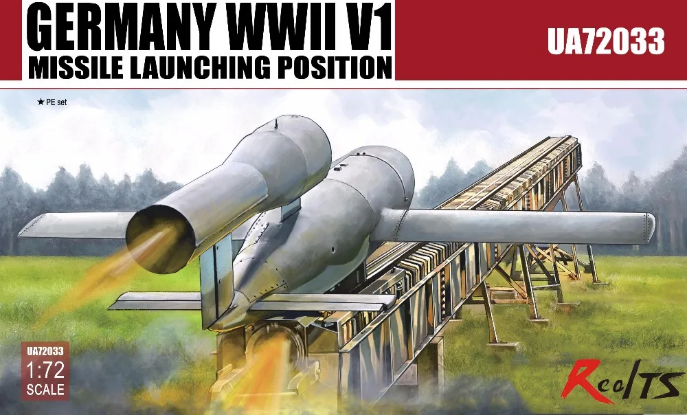 

RealTS Modelcollect UA72033 1/72 Germany WWII V1 Missile launching position 2 IN 1
