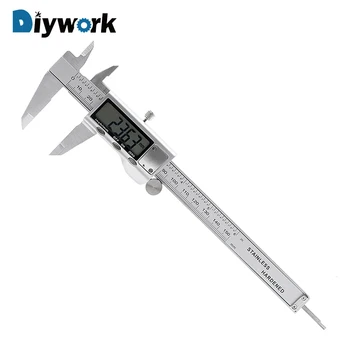

DIYWORK High Precision Calipers 6 Inch 150mm Vernier Caliper Measuring Tool LCD Electronic Digital Display Caliper