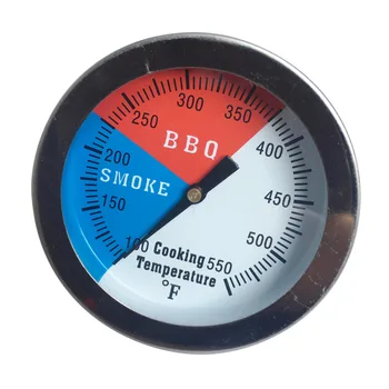 

Stainless Steel Barbecue BBQ Charcoal Grill Wood Oven Home Outdoor Garden Thermometer Gauges 550℉