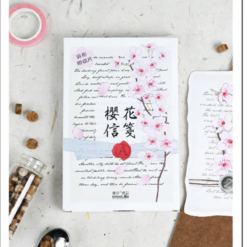 aliexpress buy infeel sakura memo postcard