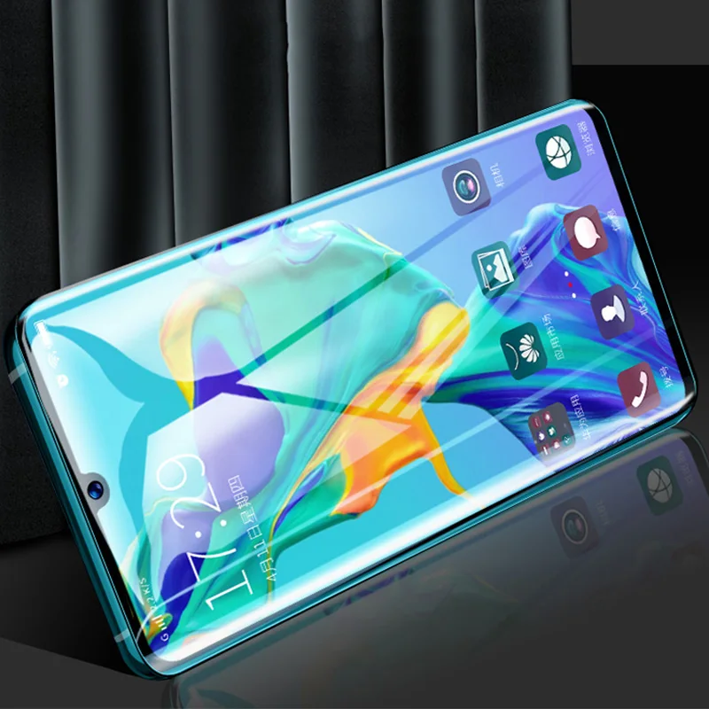 Полное покрытие закаленное стекло для Huawei P30 pro lite Защита экрана Huawey mate 20 p 30 light glas
