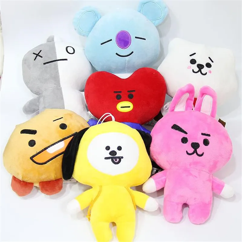 BTS мультфильм милый плюшевый брелок кукла плюшевые игрушки Дамы автомобилей