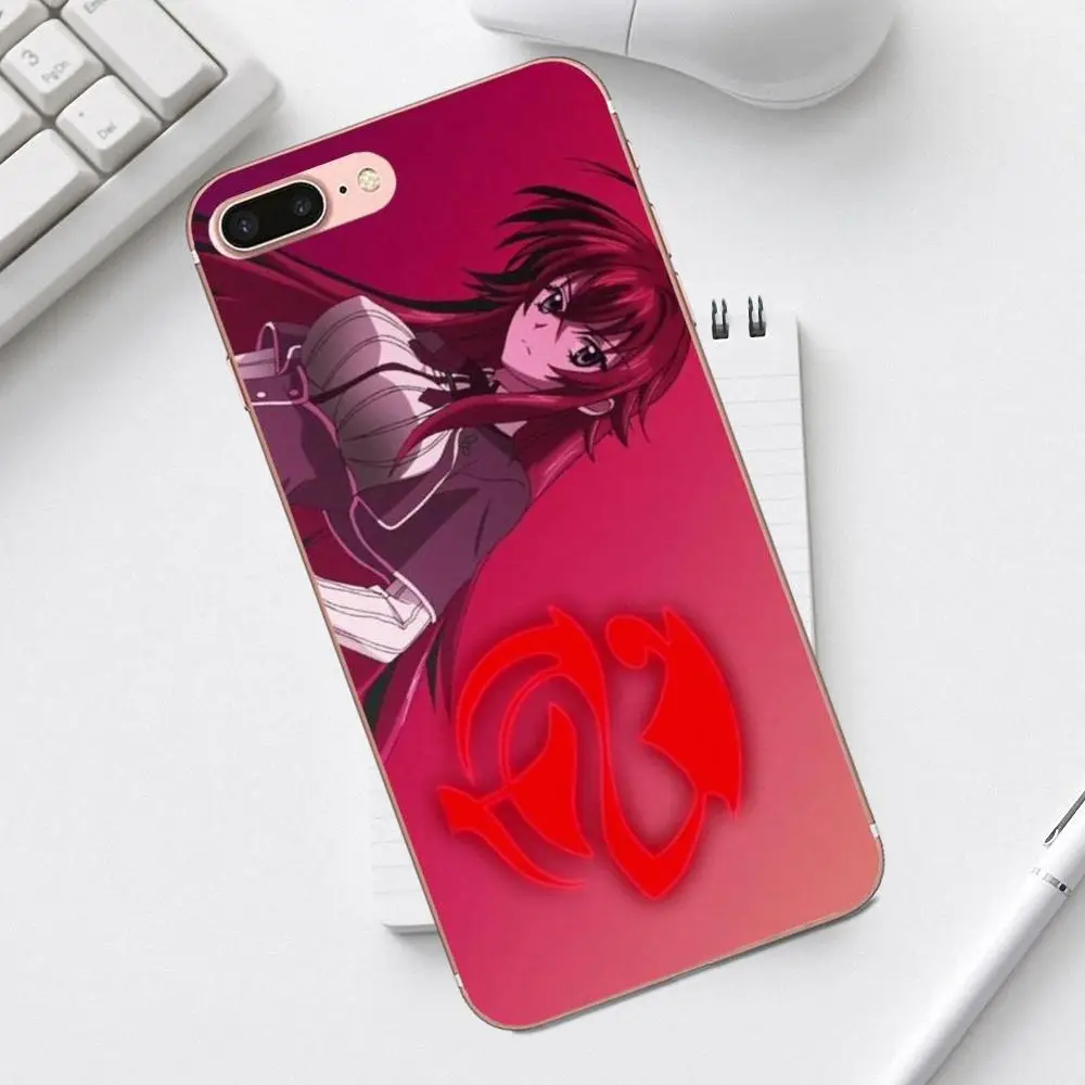 Мягкий чехол qdoupz для iPhone 4 4S 5 5C SE 6 6S 7 8 Plus X XS Max XR Galaxy A3 A5 J1 J3 J5 J7 Akeno Rias Gremory High School Dxd