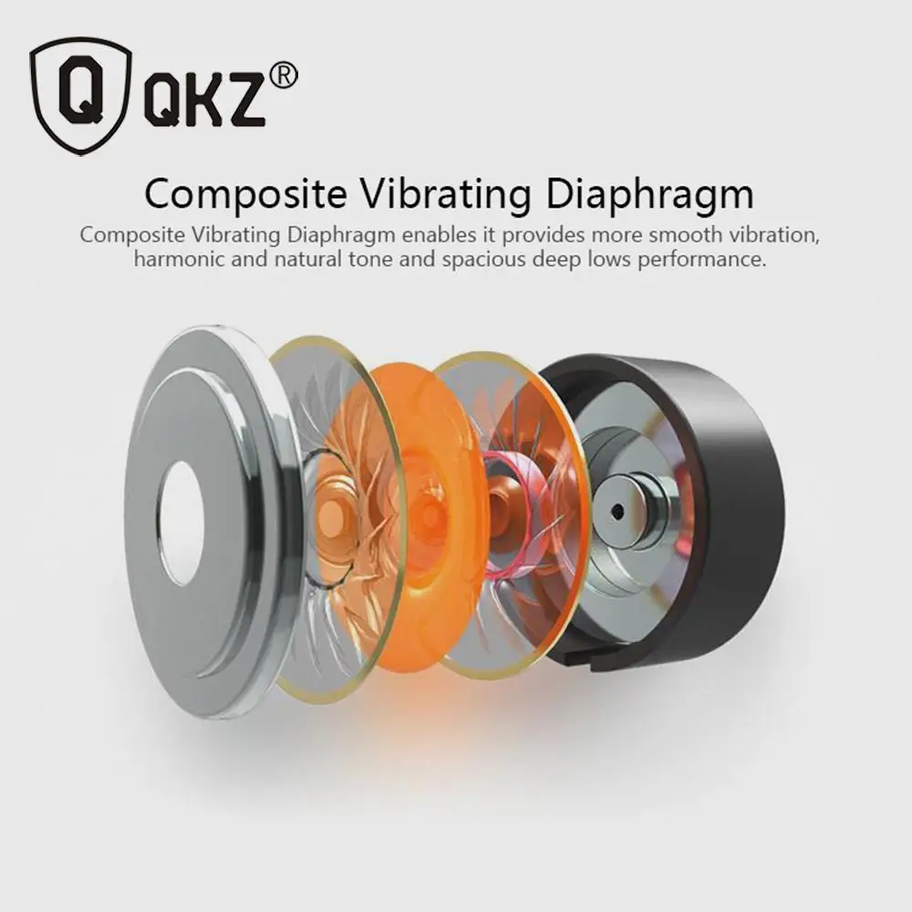 QKZ X5 металлические наушники вкладыши Наушники 100% оригинальный бас гарнитура