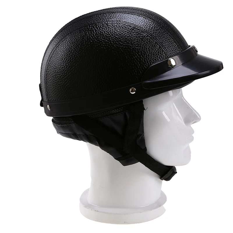 Posbay винтажный мотоциклетный шлем Casco Moto cask скутер Capacete Половина лица козырек ATV шлем с УФ очки ДЛЯ Chopper Cruiser