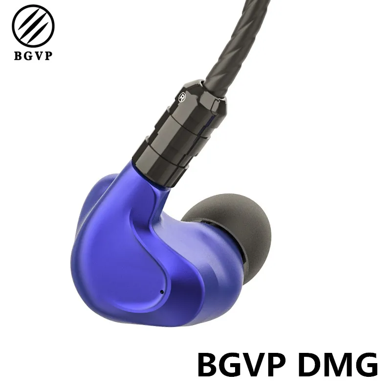 

BGVP DMG In Ear HiFI Audiophile Earphone 4BA+2DD Unit MMCX Earphone DJ Monitor Earphone CNC Metal with 3 Nozzles 5N OCC Cable