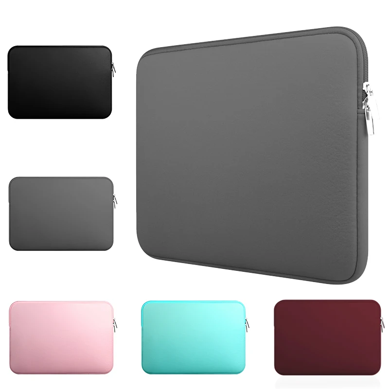 

Yicana Sleeve laptop case for 11 12 13 14 15.6 inch MacBook Air Pro Ultrabook Notebook Tablet computer Portable Soft Zipper bag