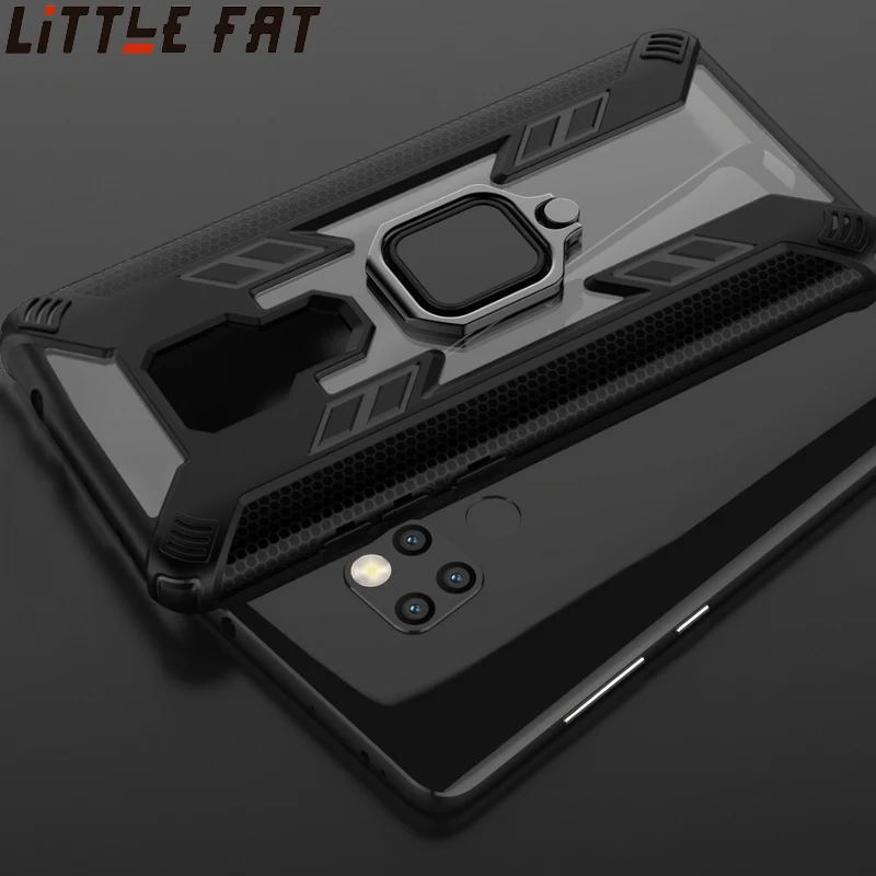 

For huawei mate 20 Pro Luxury Soft Silicone Case + PC with Ring Stand Back Cover Protective Case for Huawei Mate 20X 20Pro Cover
