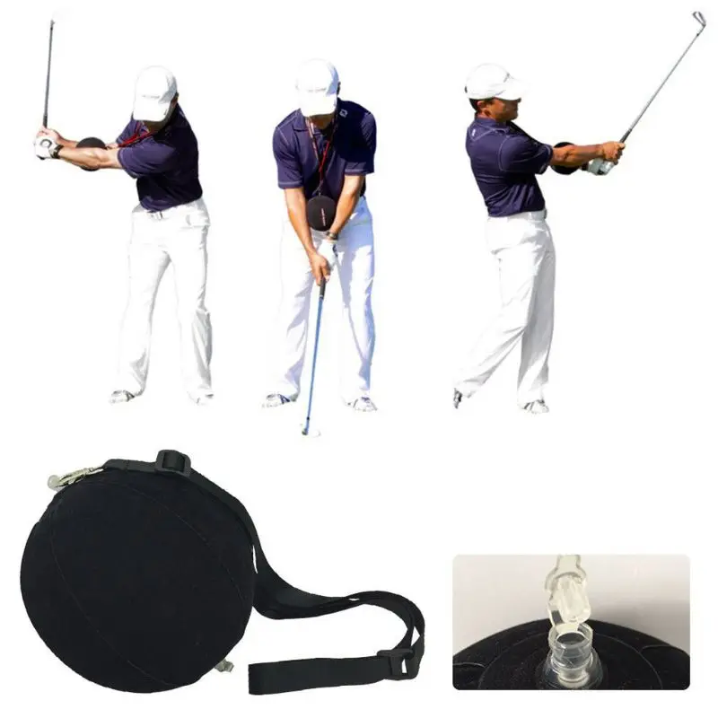 Golf Swing Training Aid Set Golf Trainer Practice Ball Swing Posture Correction Inflatable Ball Training Supplies