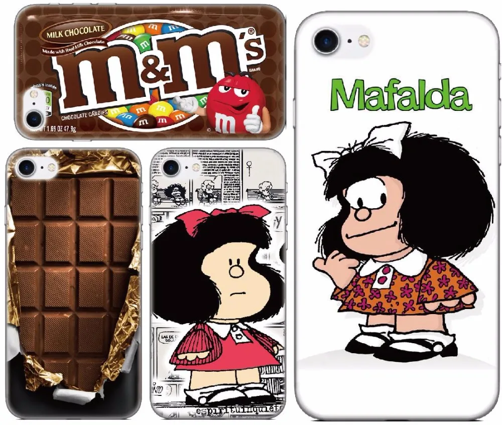 

Soft TPU M&M Chocolate Mafalda Phone Case For Vodafone Smart V8 X9 N8 N9 Lite C9 E8 Prime 6 Turbo 7 E9 First 7 Mini 7 Cover