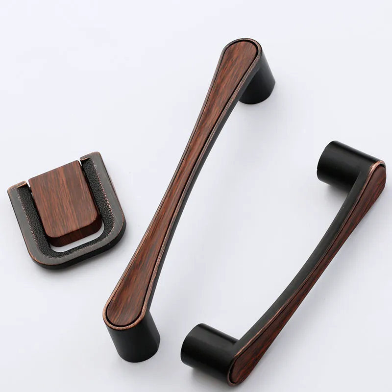 KK& FING винтажные деревянные ручки из цинкового сплава для шкафа ручки для ящиков кухонный шкаф дверные ручки для гардероба мебельная фурнитура