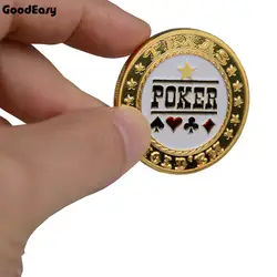 Покер карты Гвардии Protector металлическая монета с Пластик крышка Texas hold'em Poker монеты POKERSTARS Casino Покер дилера