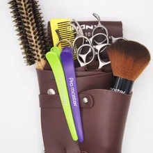 Новинка кожа Парикмахерская Scissor Сумка салон парикмахерских кобура чехол с талии плеча ремень