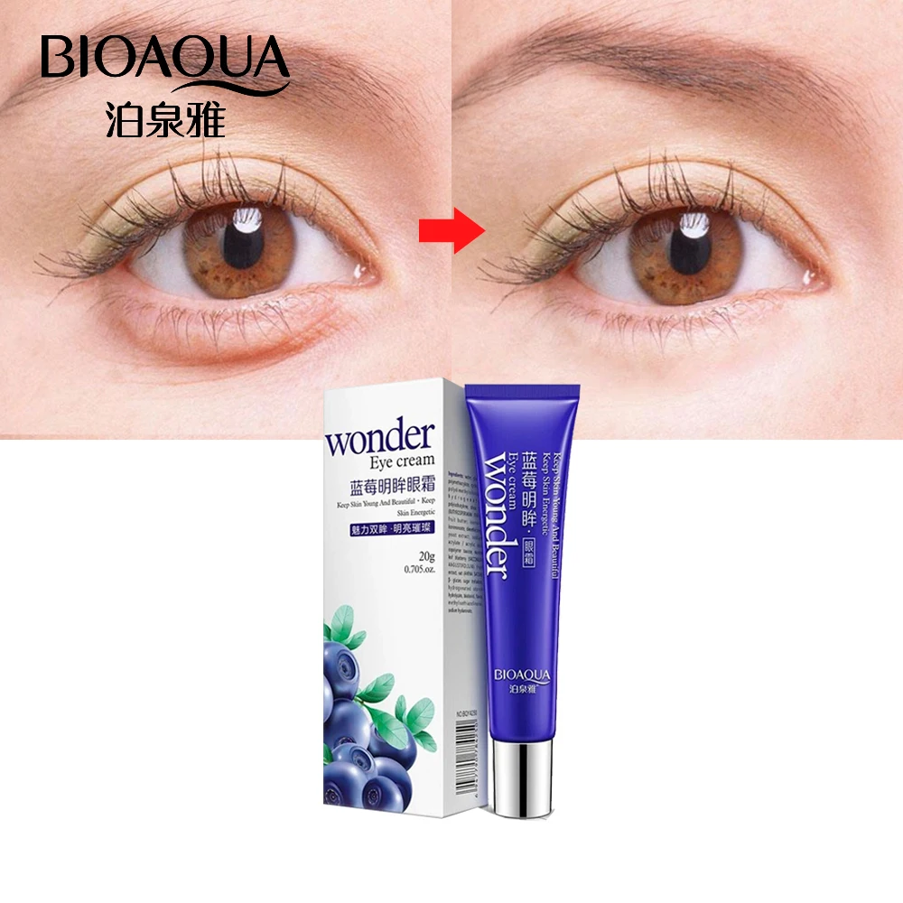 

BIOAQUA Blueberry Extract Eye Essence Moisturizing Anti Wrinkle Treatment Dark Circle Lift Firming Eye Cream Skin Care 20ml