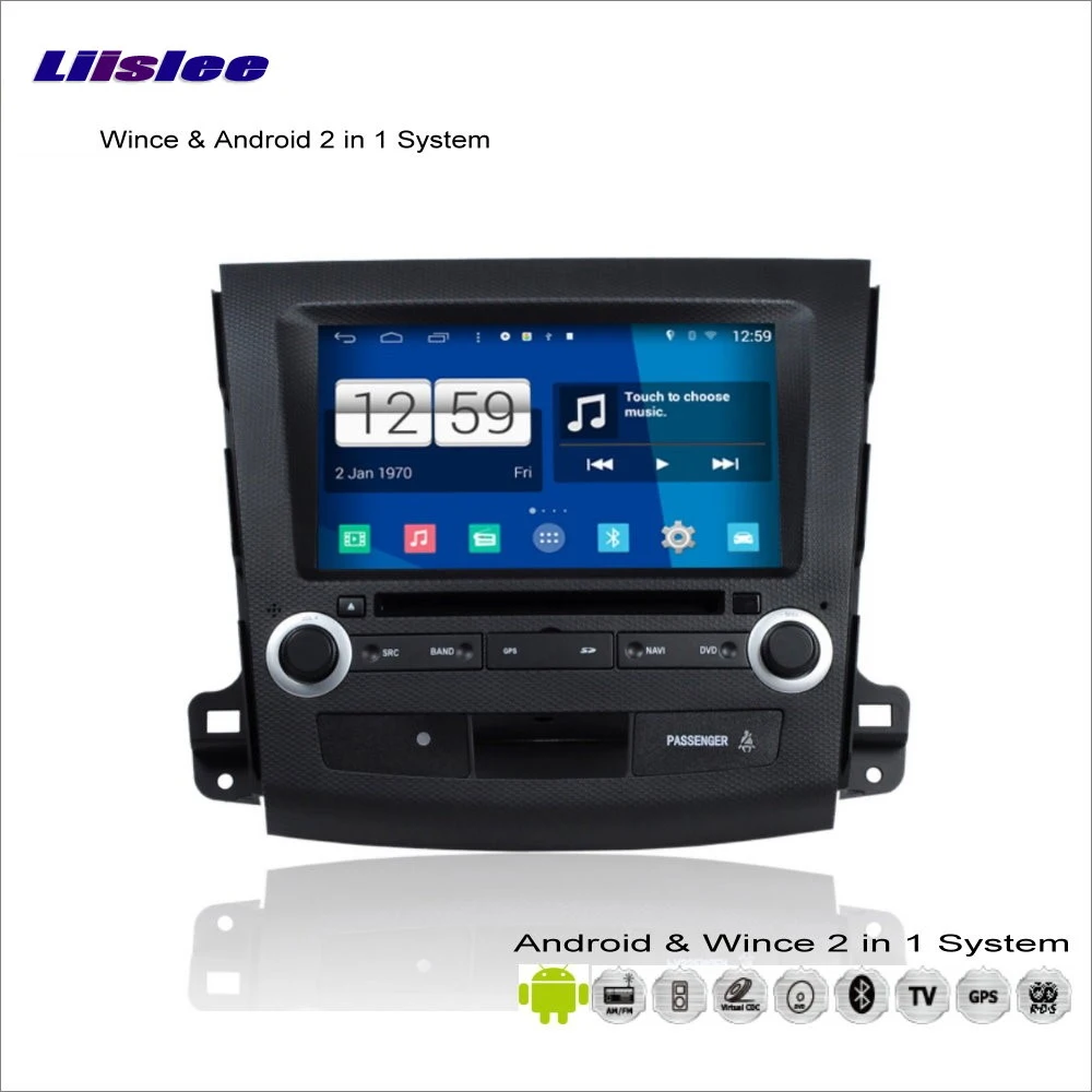 Discount Liislee Car Android Multimedia For Citroen C-Crosser 2007~2012 Radio DVD Player GPS Nav Map Navigation Audio Video Stereo System 3