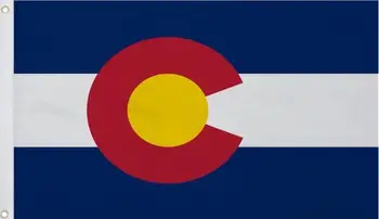 

3ft x 5ft New Arrival The US Colorado state flag Polyester Flag with custom hobby banner flag