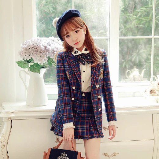 principessa-dolce-lolita-cappotto-bobon21-design-originale-stile-college-britannico-griglia-plaid-doppio-ricamo-got-up-figura-cappotto-c1271