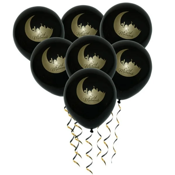 

10pcs Eid Mubarak Balloons Happy Eid Balloons Islamic New Year Decor Happy Ramadan Muslim Festival Decoration Ramadan supplies