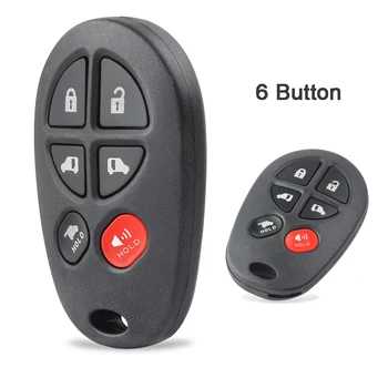 Keyforkess FCC ID: GQ43VT20T di Ricambio 4 1 5/ 5 1 6 Pulsante Auto Chiave A Distanza di Fob per Toyota Toyota Sienna 2004-2016 - KEYECU FCC ID GQ43VT20T di Ricambio 4 1 5 5 1 6 Pulsante Auto Chiave