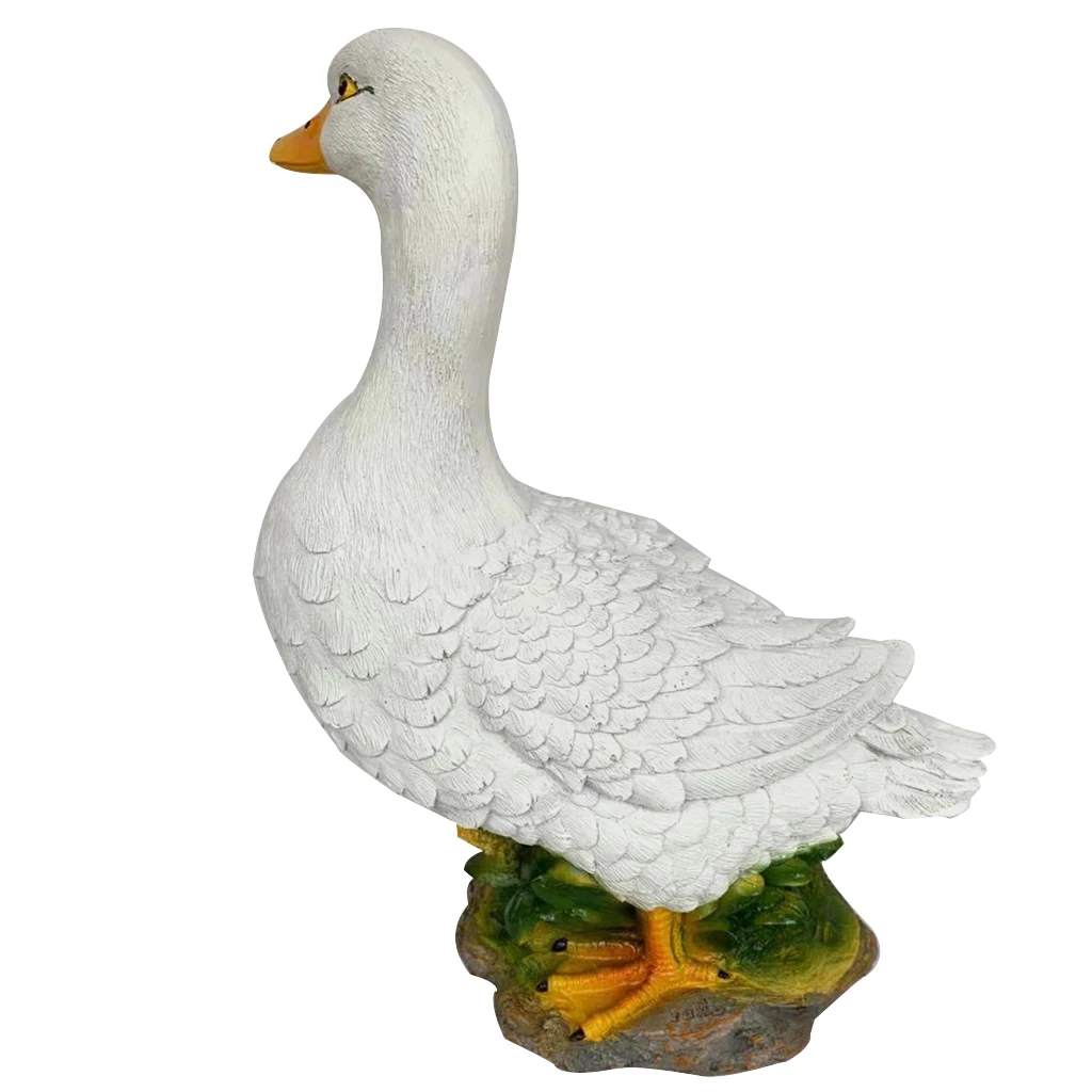 Garden Decor Outdoor Resin Duck Statue Lifelike Duck Sculptures for Garden Lawn Decor Wedding Party Favor Home Tabletop Display
