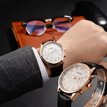 Men Watchs Roman Numerals Stainless Steel Quartz Round Wrist Watch  Military Sport Leather Band Wrist Watch Watches Clock #P029 Men Watchs Roman Numerals Stainless Steel Quartz Round Wrist Watch  Military Sport Leather Band Wrist Watch Watches Clock #P029