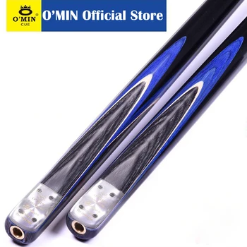 

O'MIN New Snooker Cue 3/4 Piece Snooker Stick Kit with Case with Telescopic Extension 9.8-10mm Tip Billiard Cue Kit All Handmade