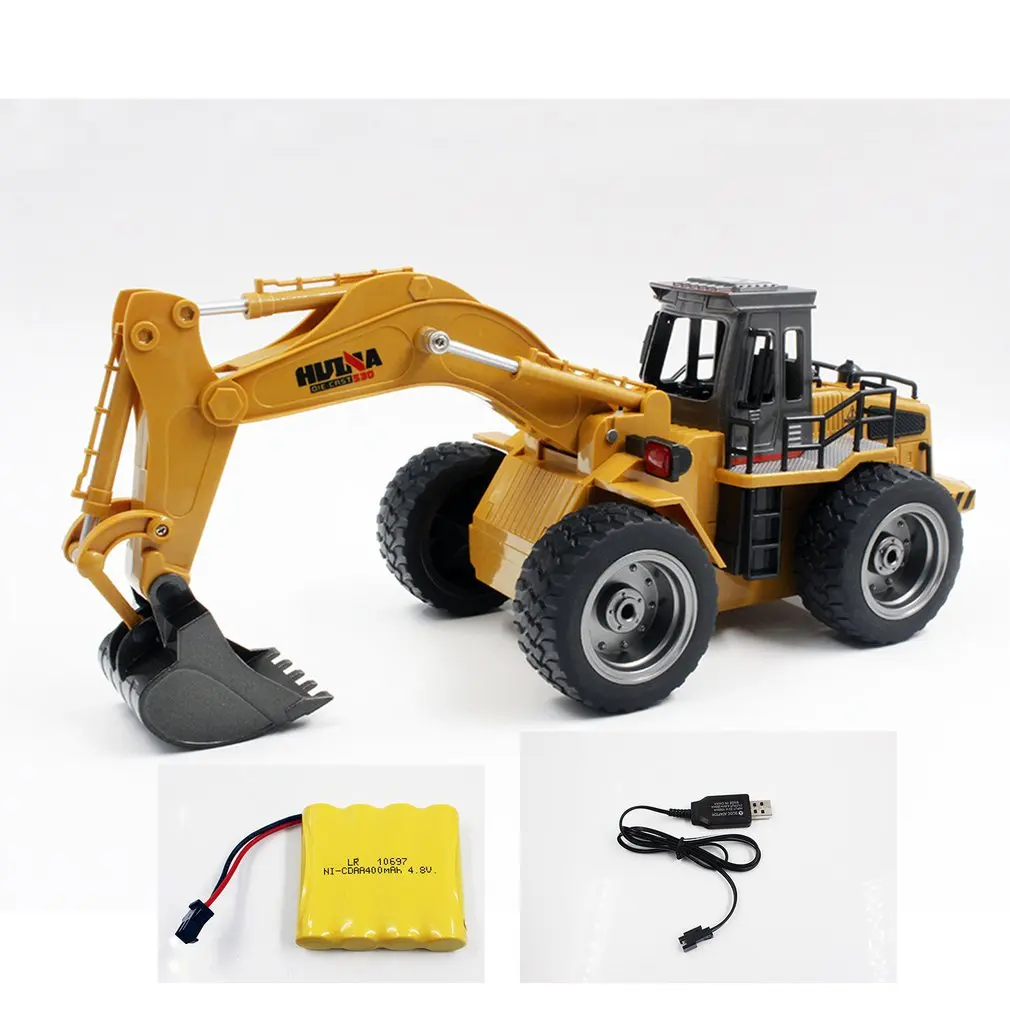 

HUINA TOYS 1530 1/18 6CH Alloy RC Excavator Rooter Truck Engineering Construction Car Vehicle with Sound Light Lifting Arm RTR