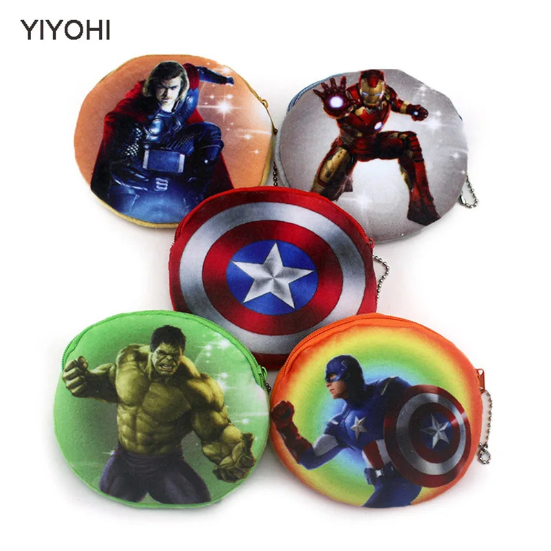 YIYOHI Cute Style 3D Printing Zipper Plush Coin font b Purse b font Kawaii font b