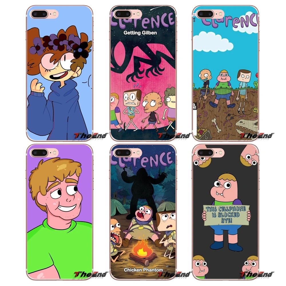 

For iPhone X 4 4S 5 5S 5C SE 6 6S 7 8 Plus Samsung Galaxy J1 J3 J5 J7 A3 A5 2016 2017 Children's Cartoon Clarence Silicone Case