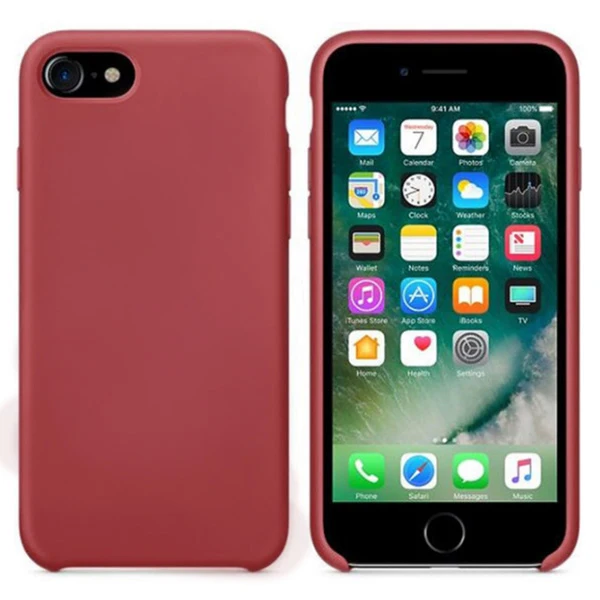 Официальный силиконовый чехол для iPhone 7 8 Plus чехол для iPhone 6 S 6 S чехол для телефона s для iPhone XS MAX XR X Чехол без логотипа Coque