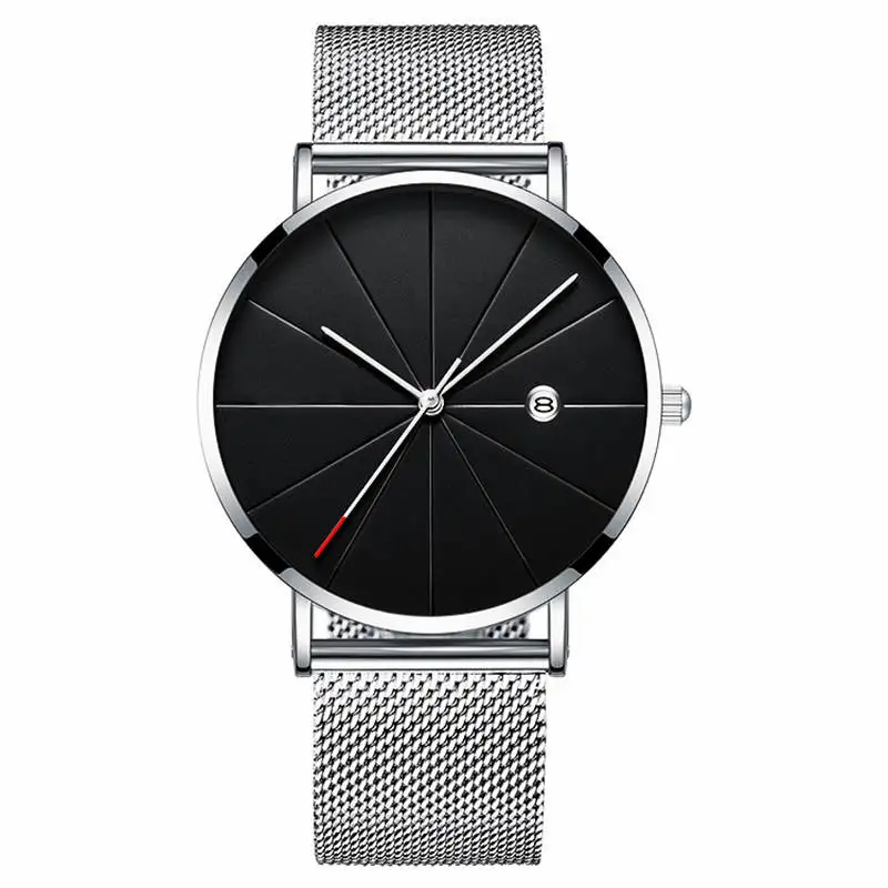 

Mens Quartz Analog Watch Luxury Fashion Sport Wristwatch Waterproof Stainless Male Watches Clock Men Relogio Masculino NO LOGO