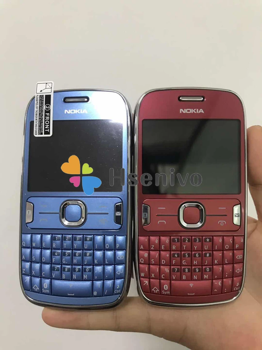 ASHA 302 разблокированный Nokia Asha 302 3g сеть GSM wifi Bluetooth JAVA 3.15MP камера мобильный телефон Восстановленный