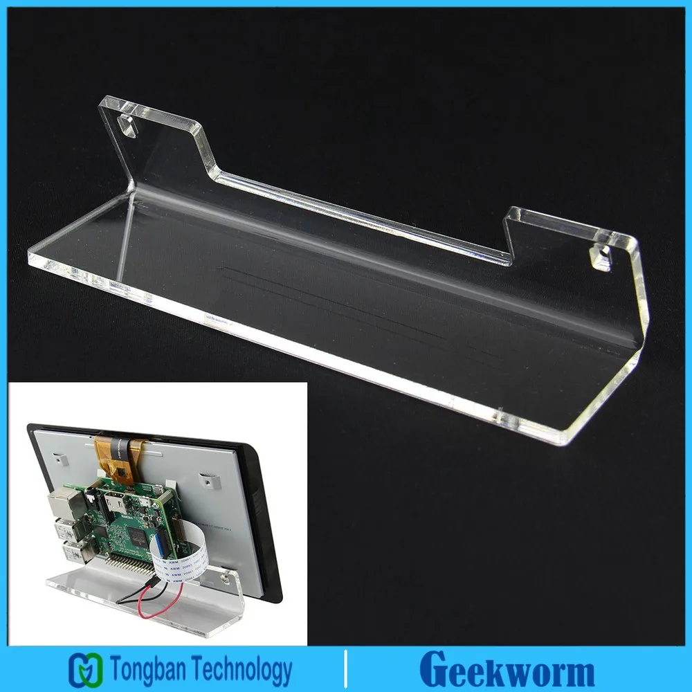 

Acrylic Base Stander Holder for Official Raspberry Pi 7 Inch Touch Screen Shield Monitor Module Display