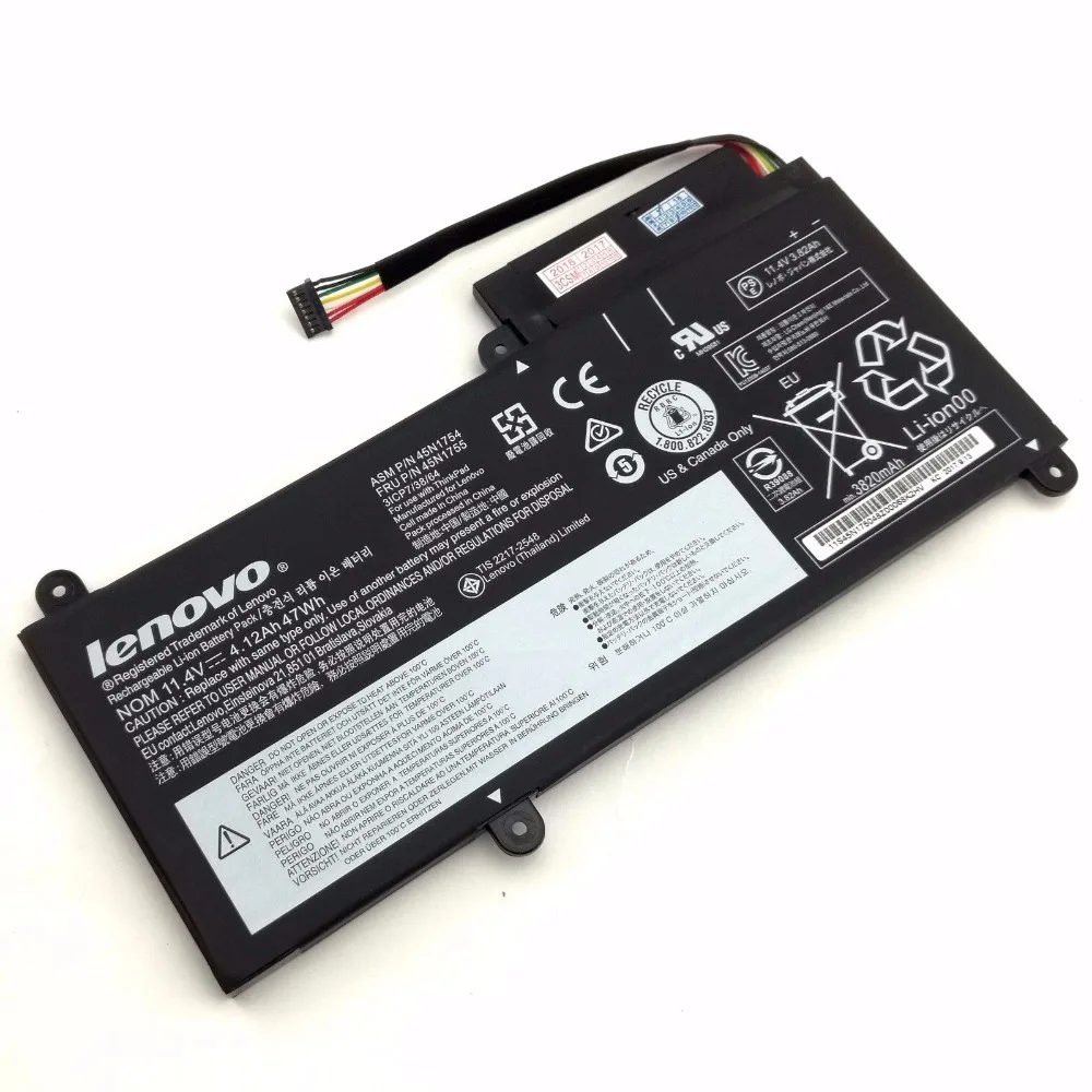 Новый оригинальный аккумулятор для LENOVO ThinkPad E450 E450C E455 E460 E460C E465 45N1752 45N1753 45N1754 45N1755
