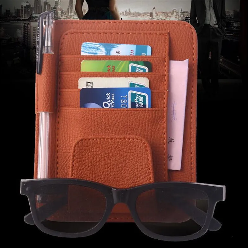 Автомобильный Органайзер автомобильный-Стайлинг высокоскоростной IC Зажим для карт держатель карты парковки зажим для пакетов солнцезащитные очки сумка для очков