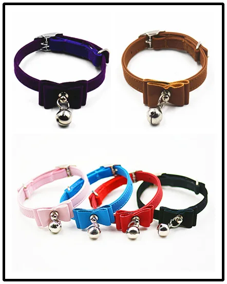 

PU Cute Bell Hanging Dog Collar Anti-lost Security Pet Dog Collar Dog Harness Dog Leash Pet Supplies W14