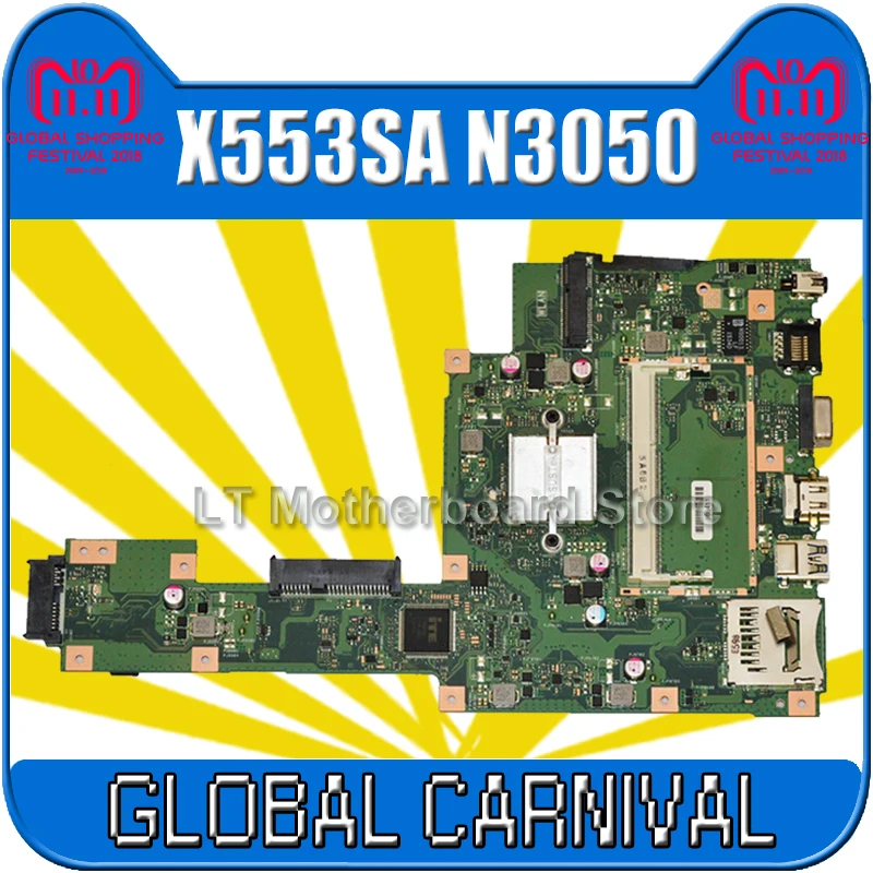 X553SA Motherboard N3050 CPU For ASUS X553S X553SA Laptop motherboard X553SA Mainboard X553SA Motherboard test 100% OK X553SA Motherboard N3050 CPU For ASUS X553S X553SA Laptop motherboard X553SA Mainboard X553SA Motherboard test 100% OK