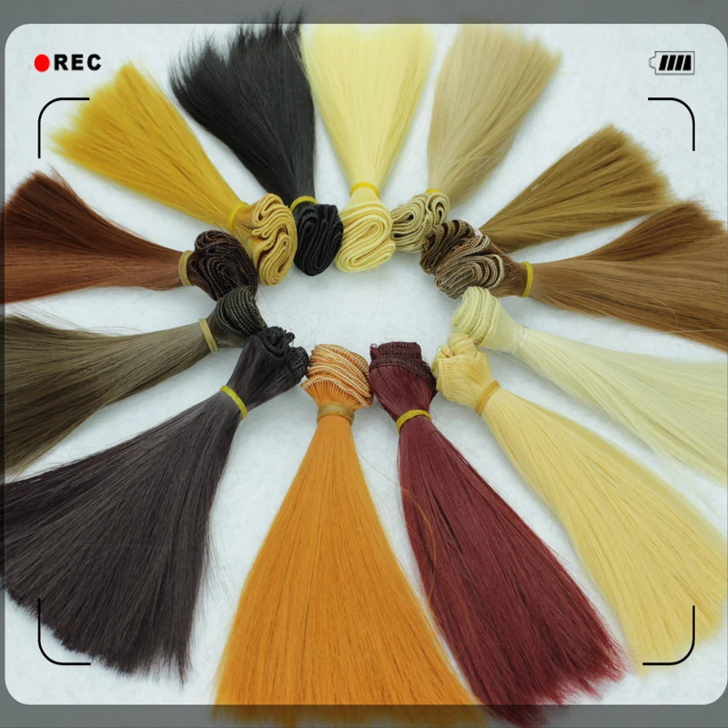 Buy 18PCS/LOT Wholesale Doll Accessories Handmade Doll Wigs Straight Synthetic