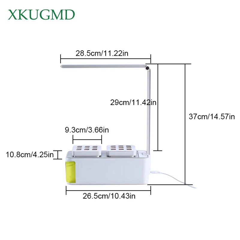 Smart Herb Garden Kit LED Grow Light Hydroponic Growing Multifunction Desk Lamp Garden Plants Flower Hydroponics Grow Tent Box