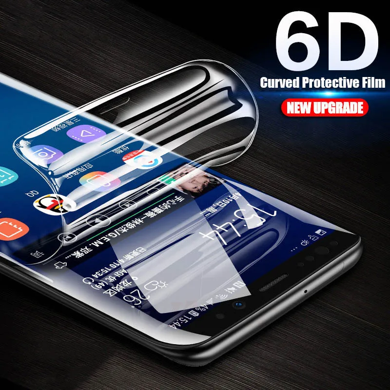 6D изогнутая мягкая защитная пленка для Samsung Galaxy Note 9 8 Защита экрана S10 S9 S8 Plus S7 S6 Edge