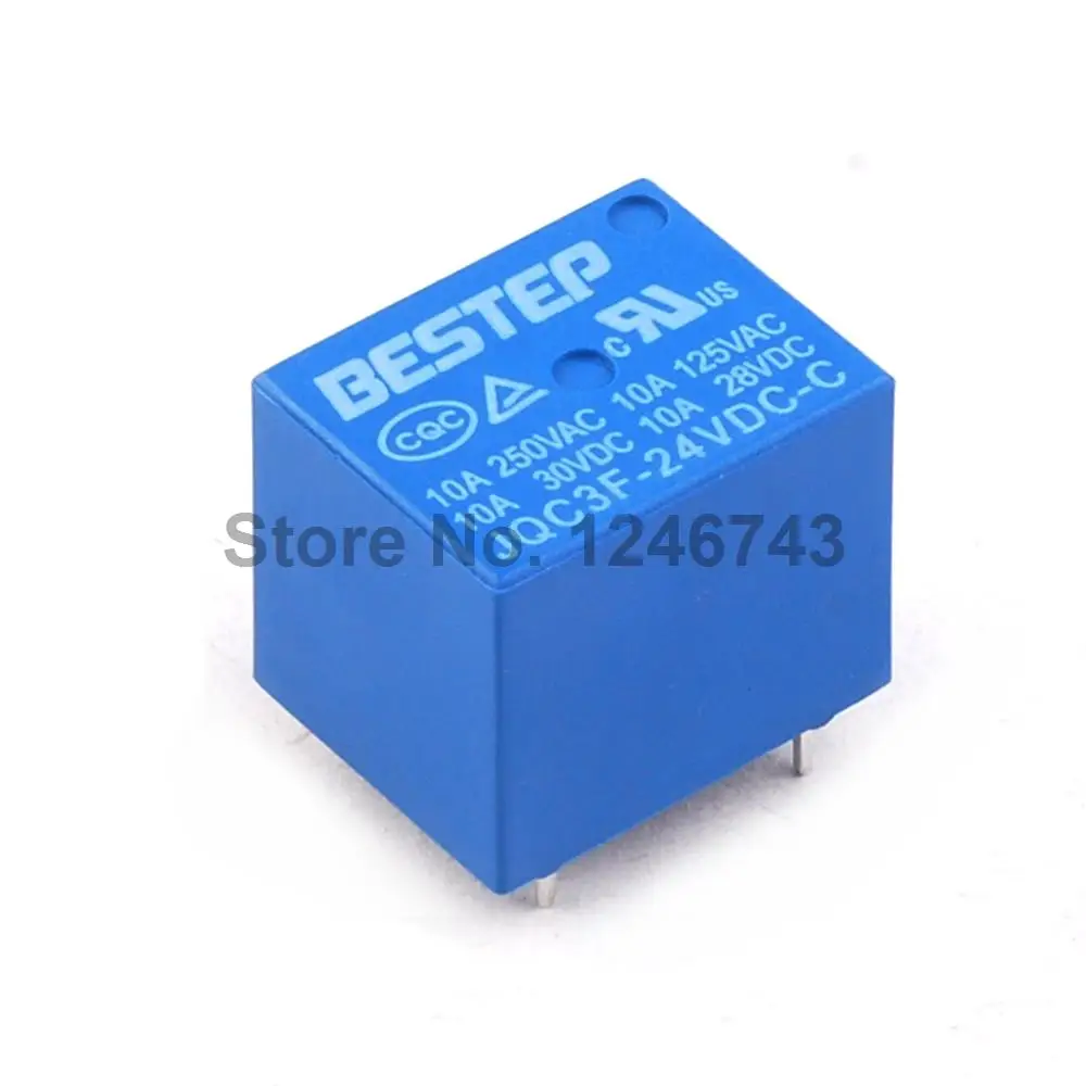 5 шт. реле BESTEP T73 24 В синий с функцией реле|24v relay|relay 24vt73 relay |