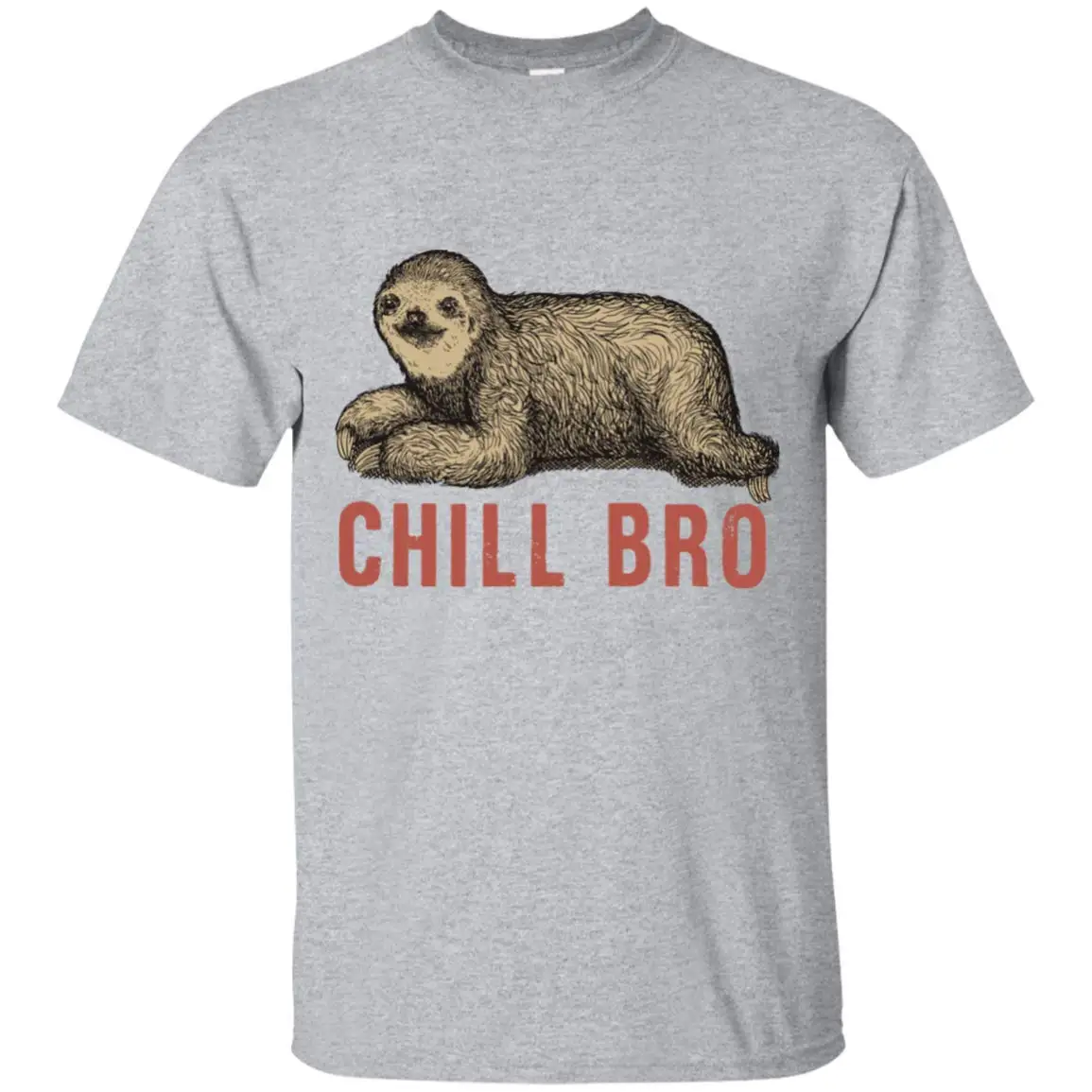 

OMMSTORE Retro Vintage Chill Bro Sloth Tshirt Sloth Lover Gifts
