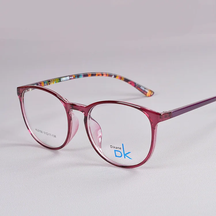 Бренд Chashma, большая оправа, свежий стиль TR 90, очки для женщин, большая круглая оправа, винтажная оптическая оправа, очки oculos de grau - Цвет оправы: Purple